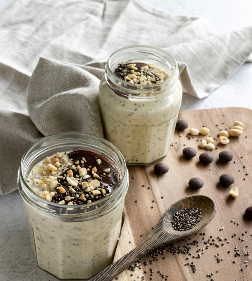 Snickers overnight oats
