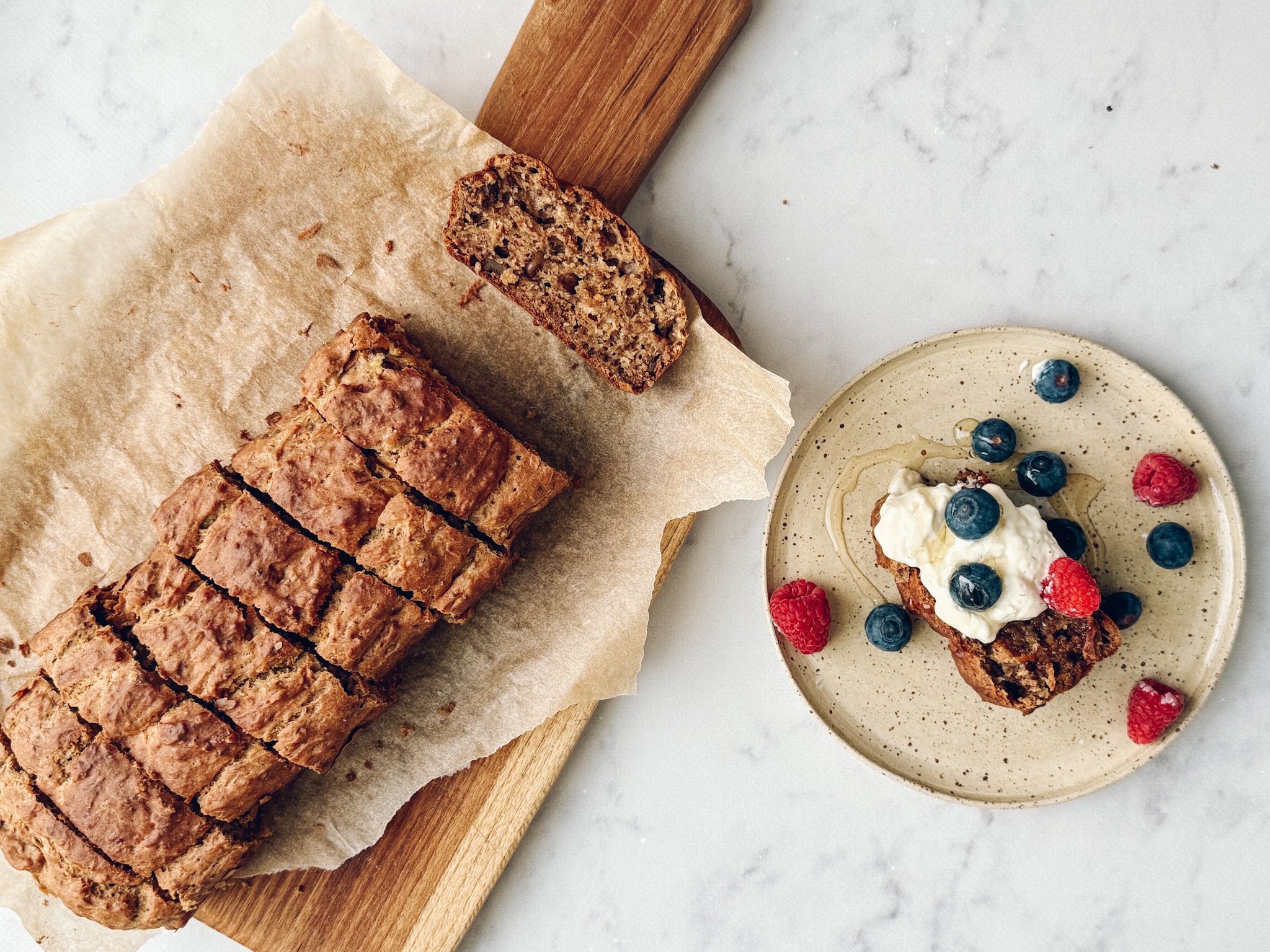 Extra protein bananenbrood