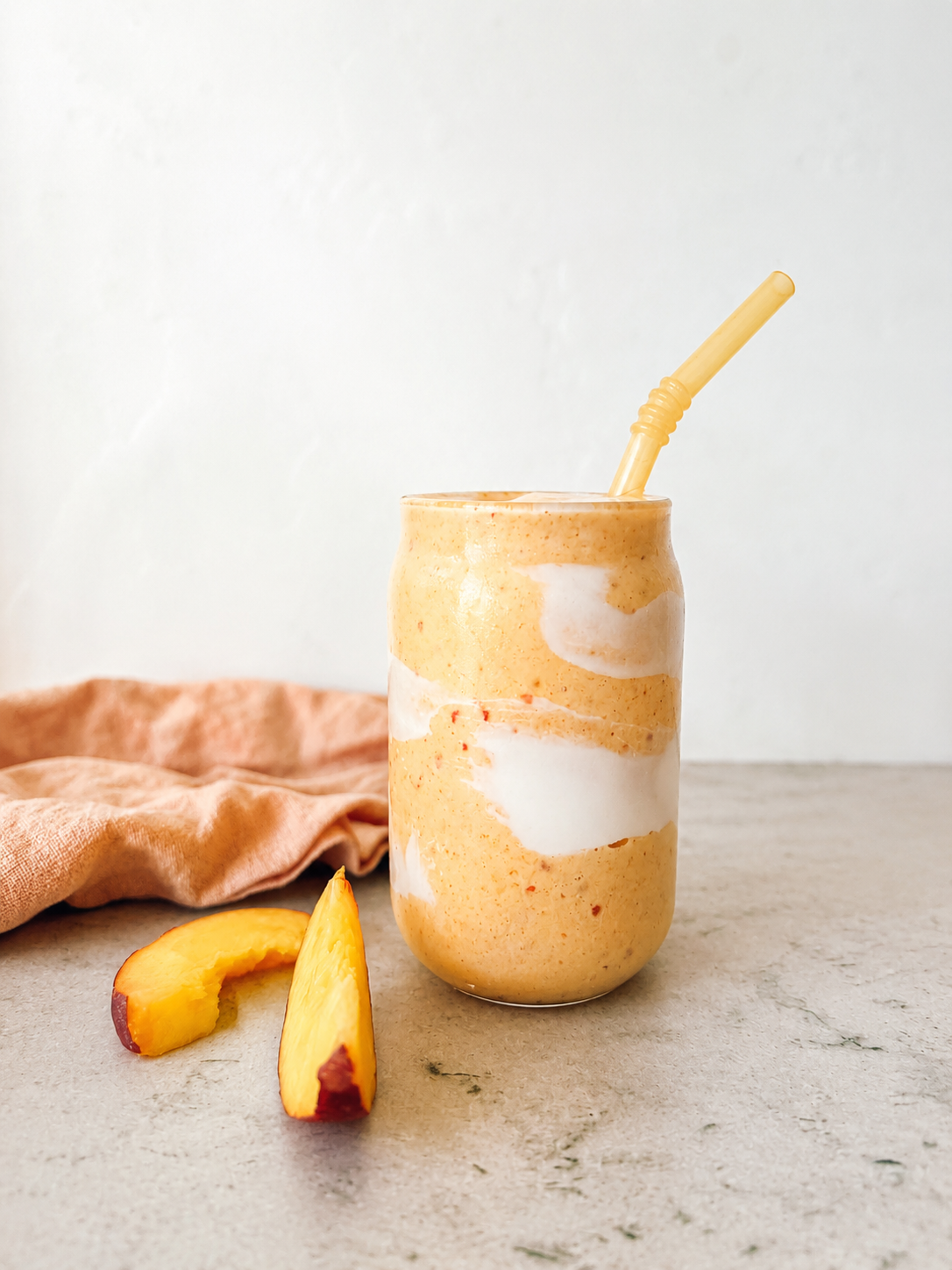 Peach protein smoothie